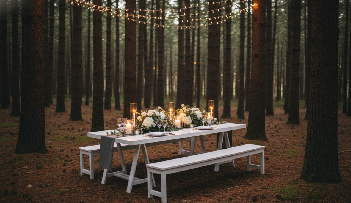 Table Forrest Event Furniture Hire Cape Town | Tables, Benches & Umbrellas